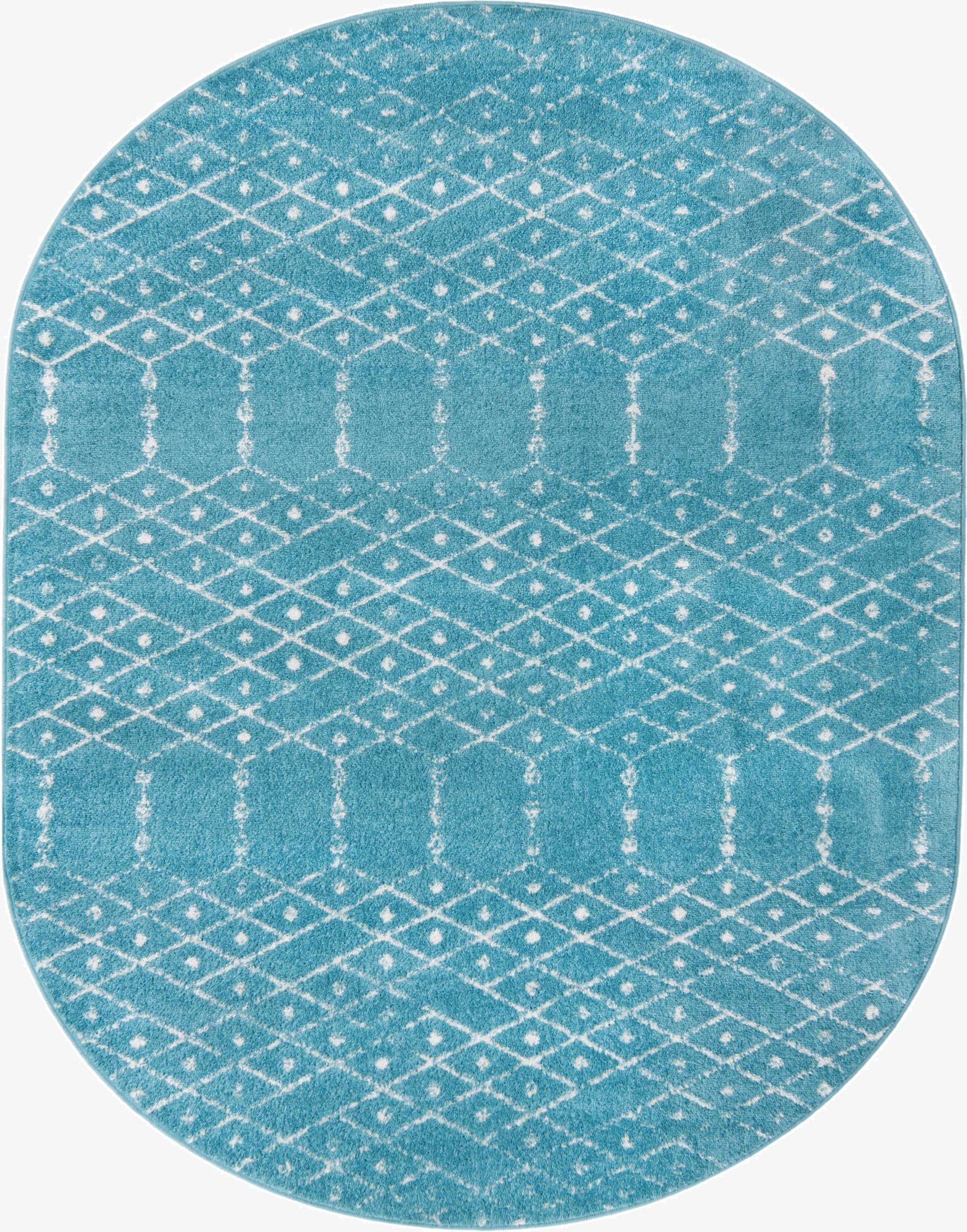  7' 10 x 10' Paxon Trellis Oval Rug