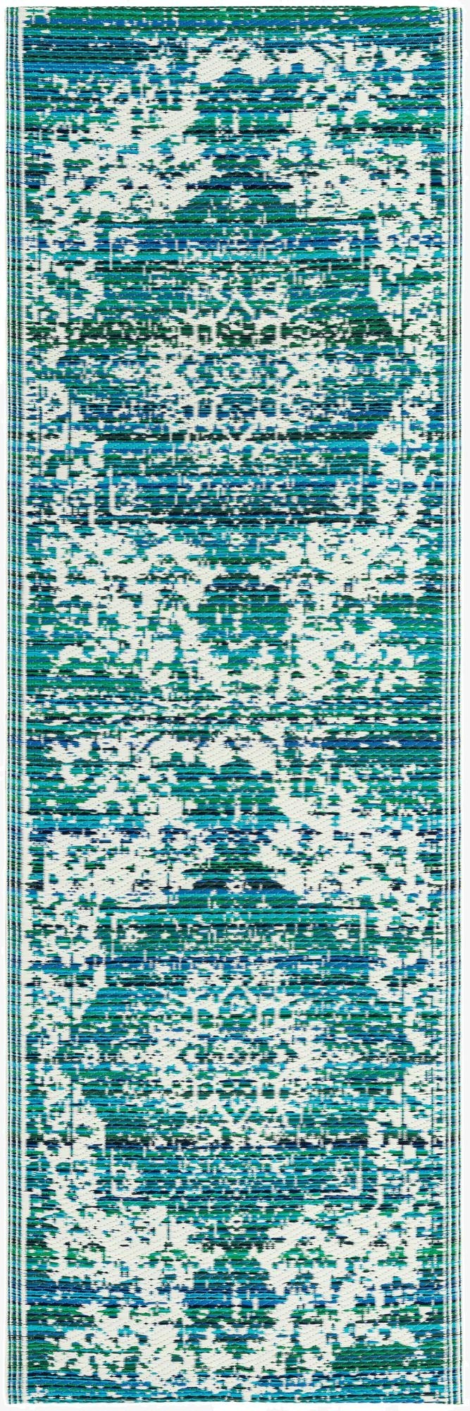  2' x 6'  Washable Vista Breeze Indoor / Outdoor Runner Rug