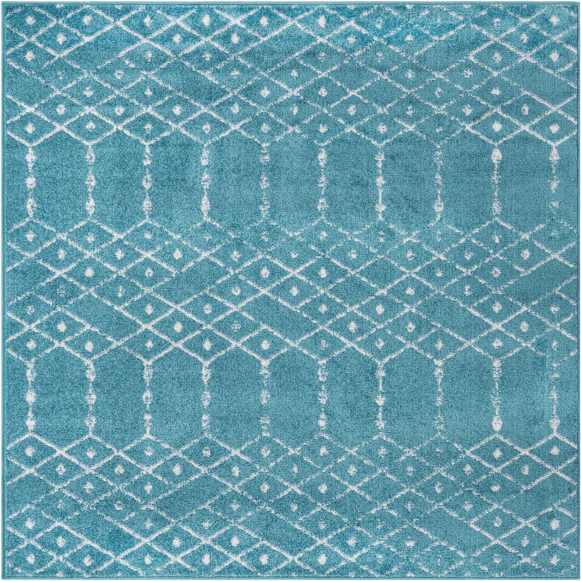  4' x 4' Paxon Trellis Square Rug