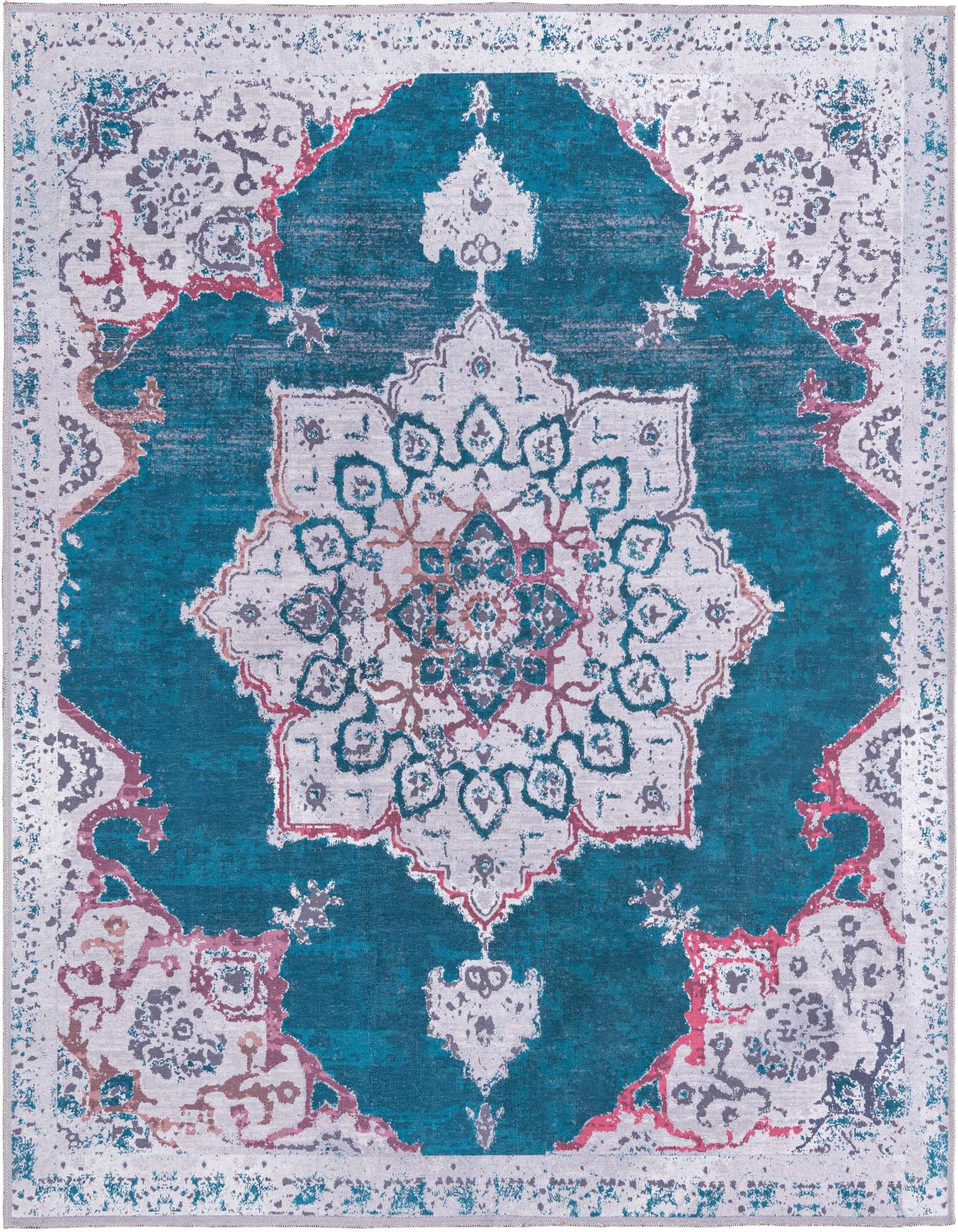 Primary image  7' 3 x 7' 3  Washable Francesca Square Rug