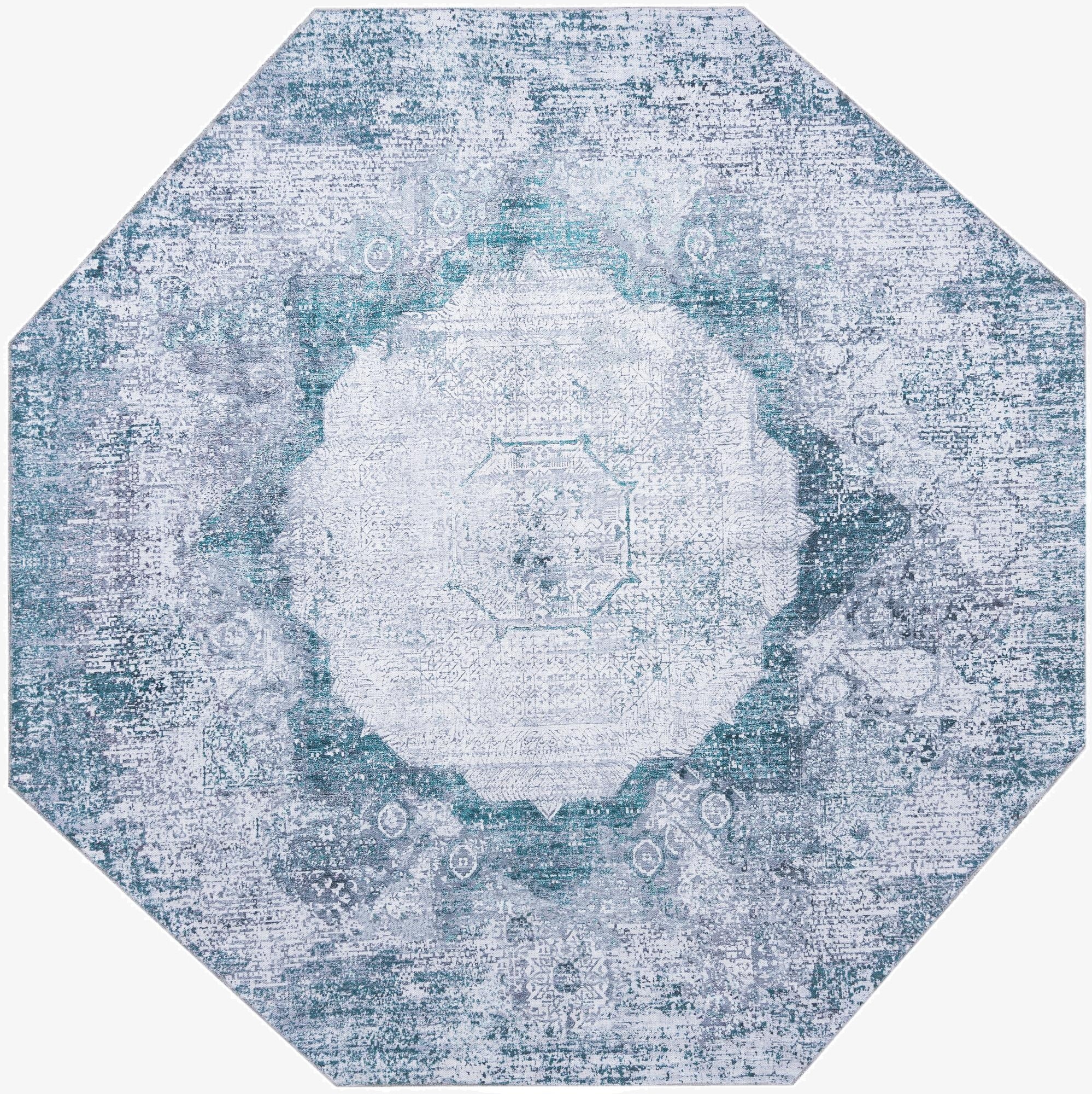  7' 10 x 7' 10  Washable Yara Octagon Rug