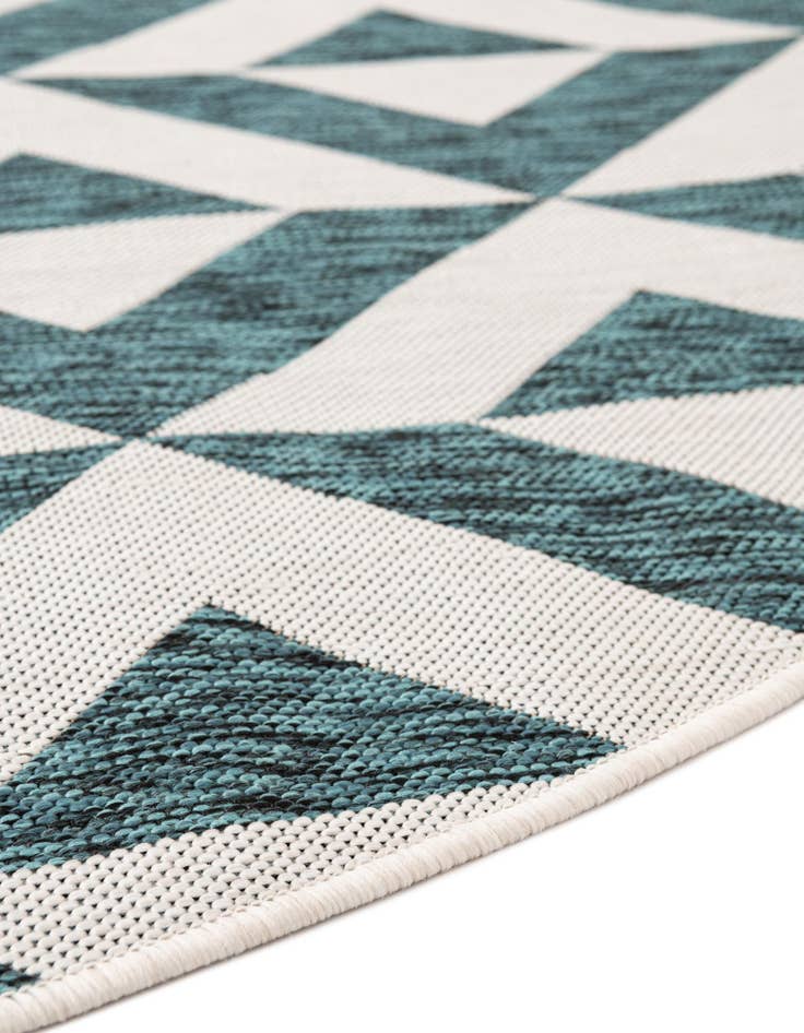 Detail image of  7' 10 x 10'  Washable Jill Zarin Napa Indoor / Outdoor Oval Rug