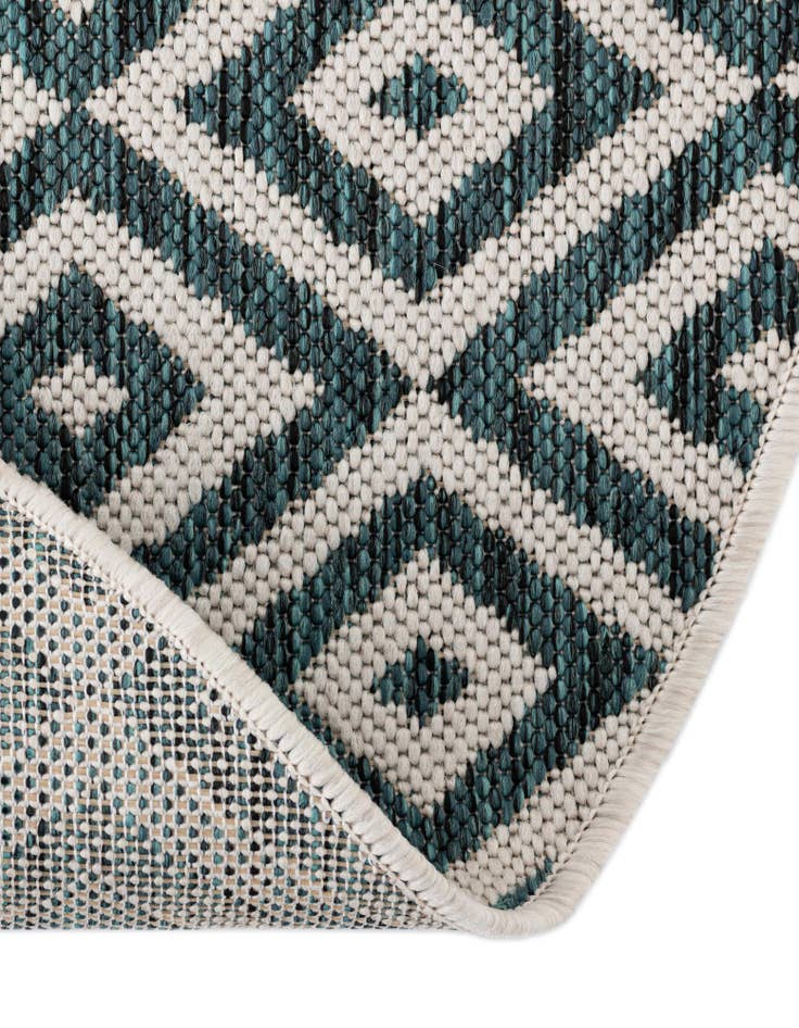 Detail image of  7' 10 x 10'  Washable Jill Zarin Costa Rica Indoor / Outdoor Oval Rug