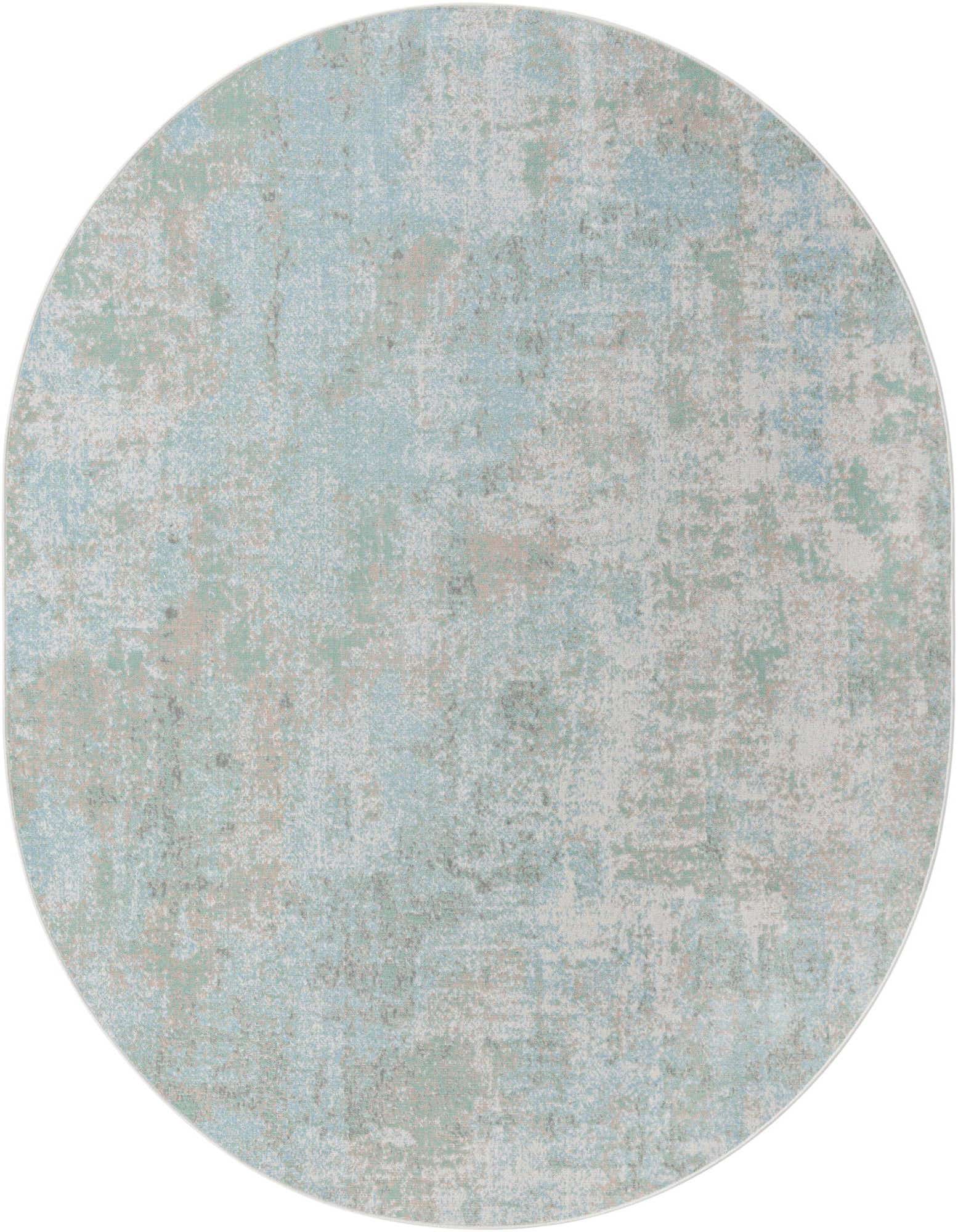 Primary image  8' x 10' Lotus Oval Rug