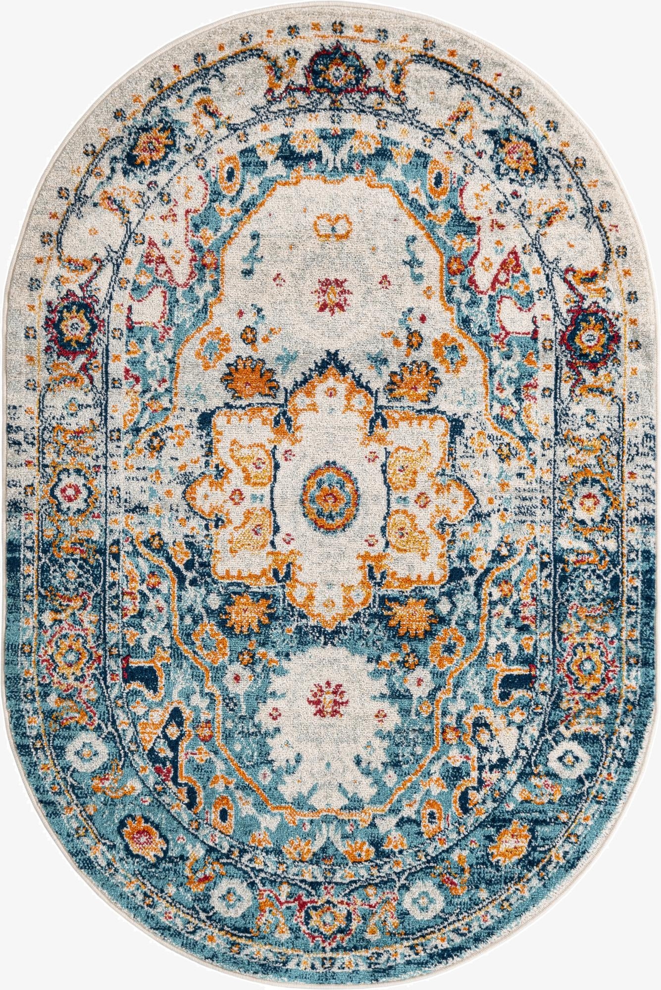  4' x 6' Madeline Vintage Oval Rug