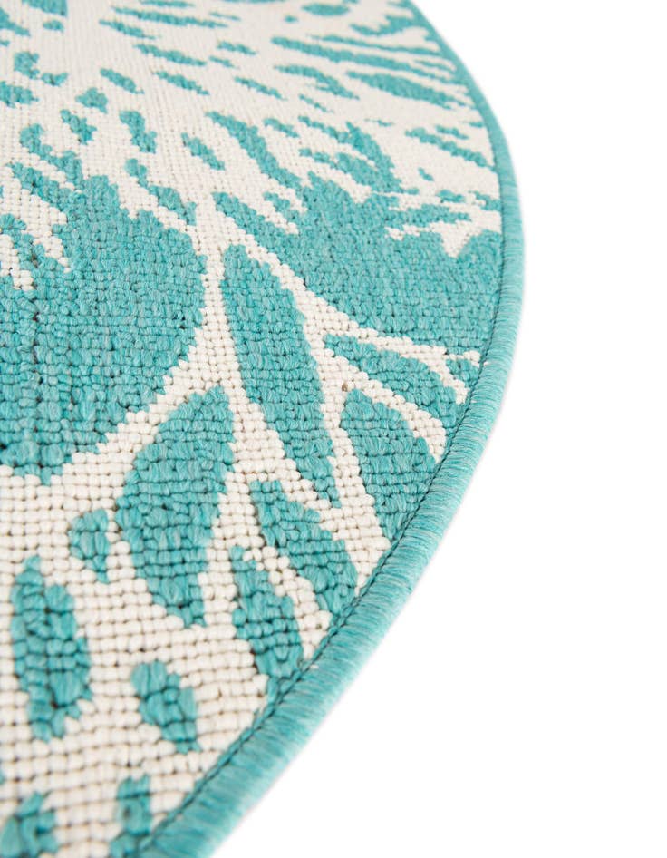 Detail image of  4' x 6'  Washable Coastal Indoor / Outdoor Oval Rug