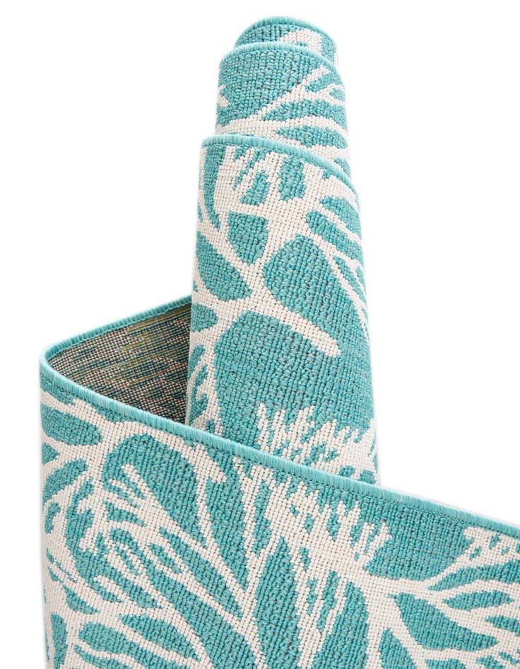 Detail image of  4' x 6'  Washable Coastal Indoor / Outdoor Oval Rug