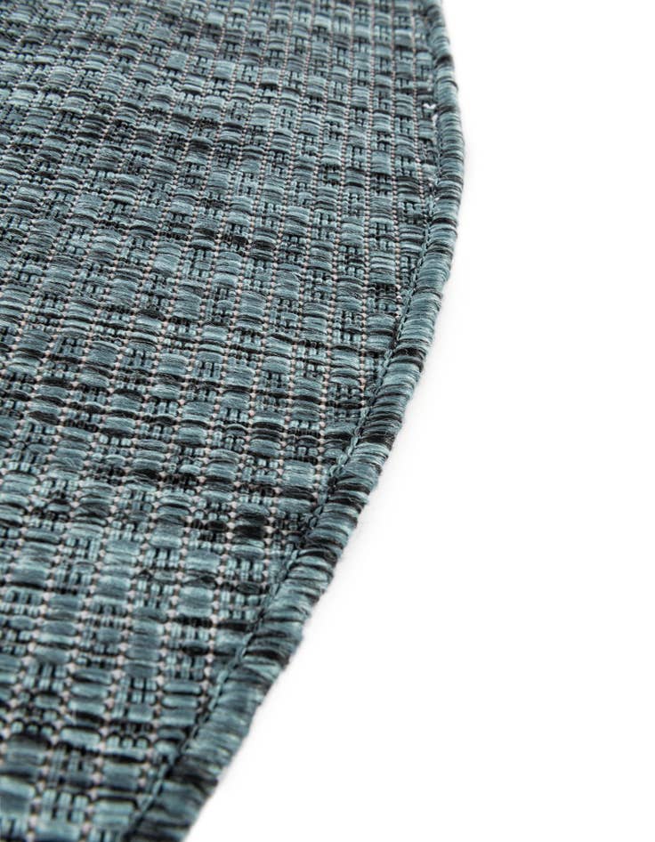Detail image of  4' 1 x 6' 1  Washable Solid Indoor / Outdoor Oval Rug