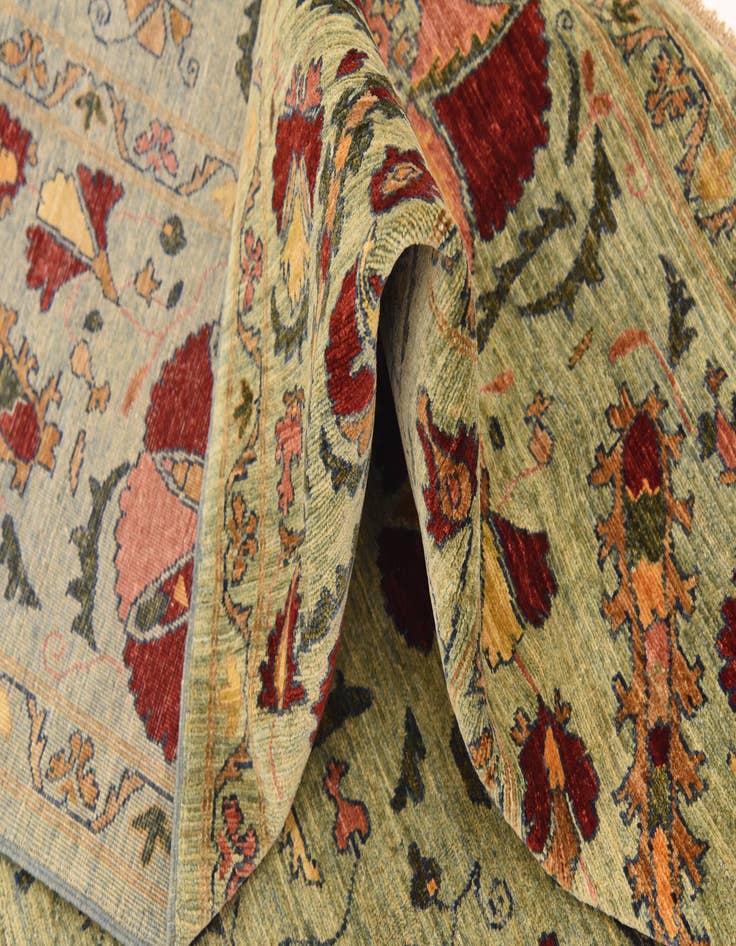 Detail image of  6' 6 x 9' 7  Hand Knotted Ariana Ziegler Oriental Rug