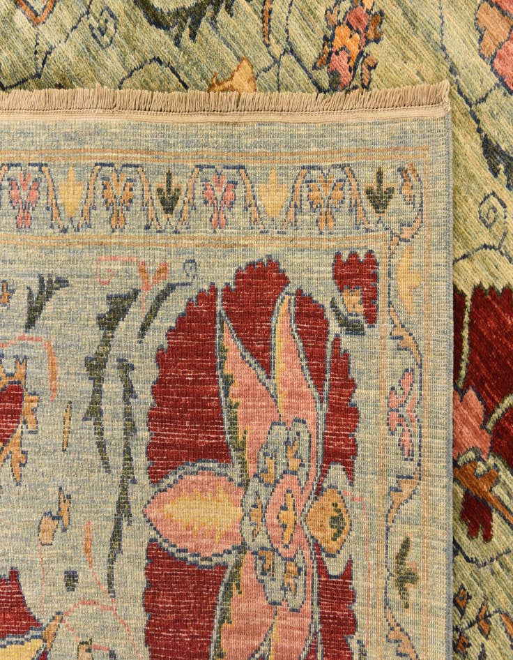 Detail image of  6' 6 x 9' 7  Hand Knotted Ariana Ziegler Oriental Rug