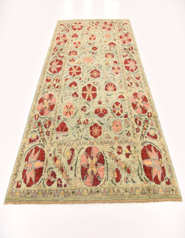 Detail image of  6' 6 x 9' 7  Hand Knotted Ariana Ziegler Oriental Rug