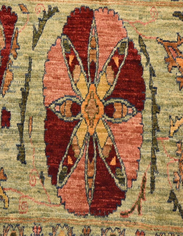 Detail image of  6' 6 x 9' 7  Hand Knotted Ariana Ziegler Oriental Rug