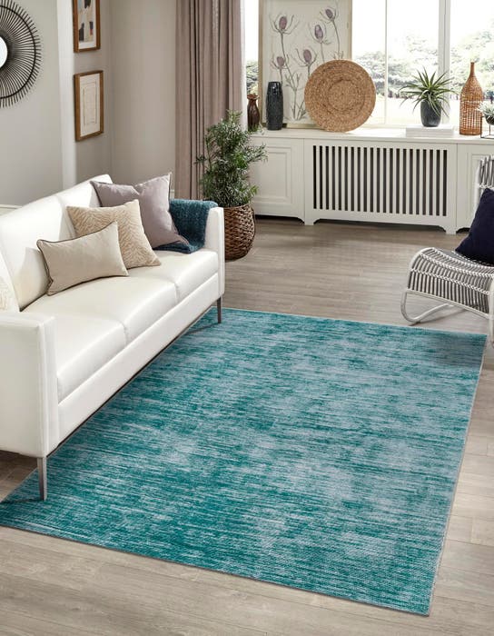 Teal 6' x 9' Asha Rug | Rugs.com
