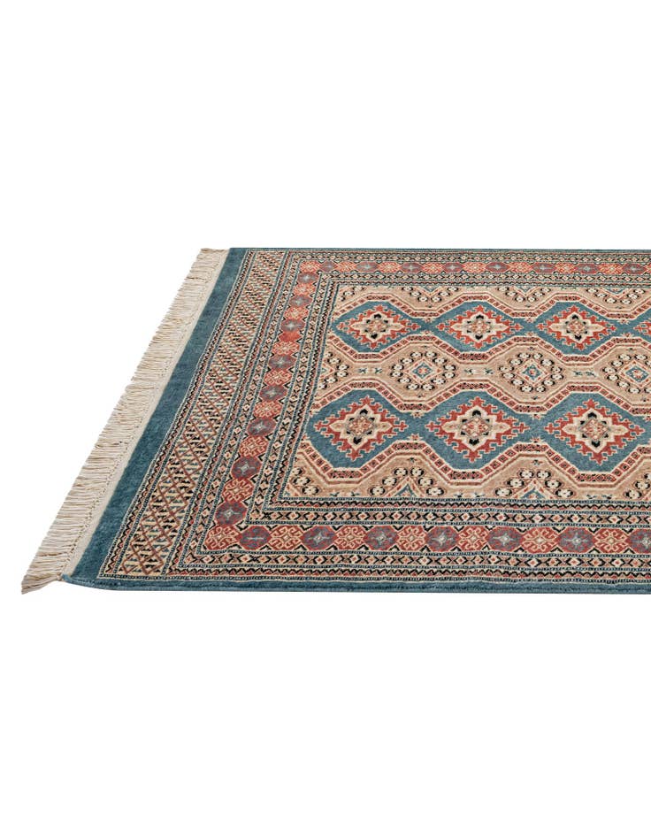 Detail image of  4' 3 x 6' 2  Hand Knotted Bokhara Oriental Rug