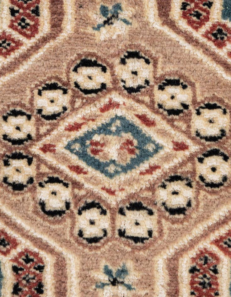 Detail image of  4' 3 x 6' 2  Hand Knotted Bokhara Oriental Rug