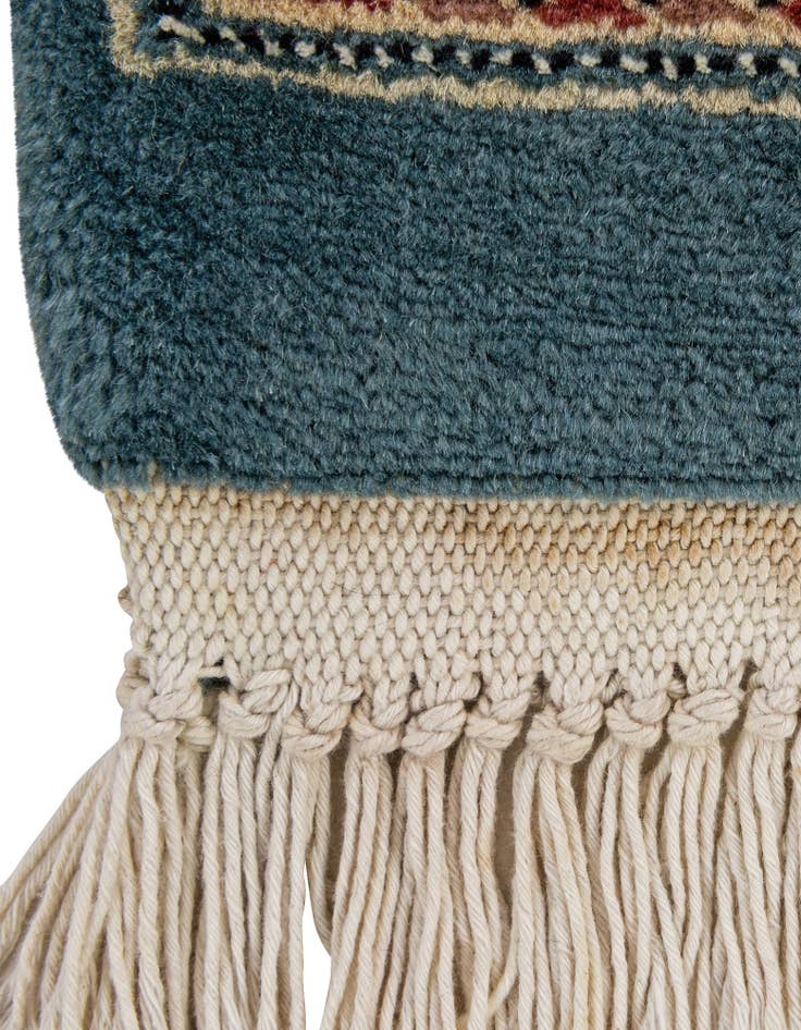 Detail image of  4' 3 x 6' 2  Hand Knotted Bokhara Oriental Rug