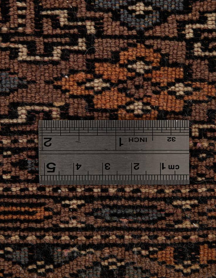 Detail image of  3' 3 x 4' 11  Hand Knotted Bokhara Oriental Wool Rug