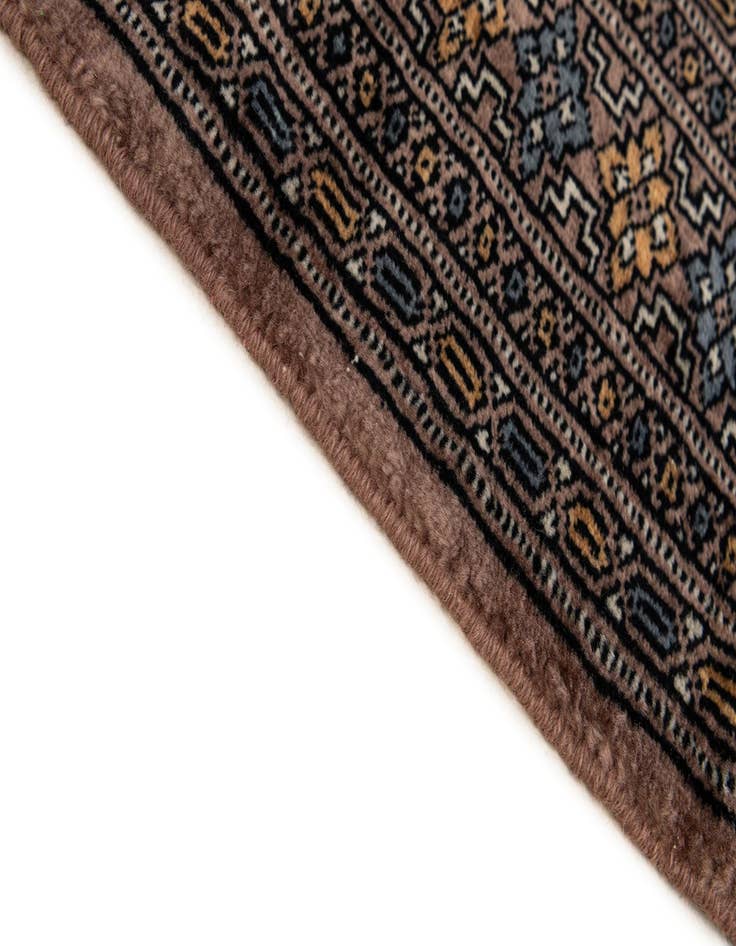 Detail image of  3' 3 x 4' 11  Hand Knotted Bokhara Oriental Wool Rug