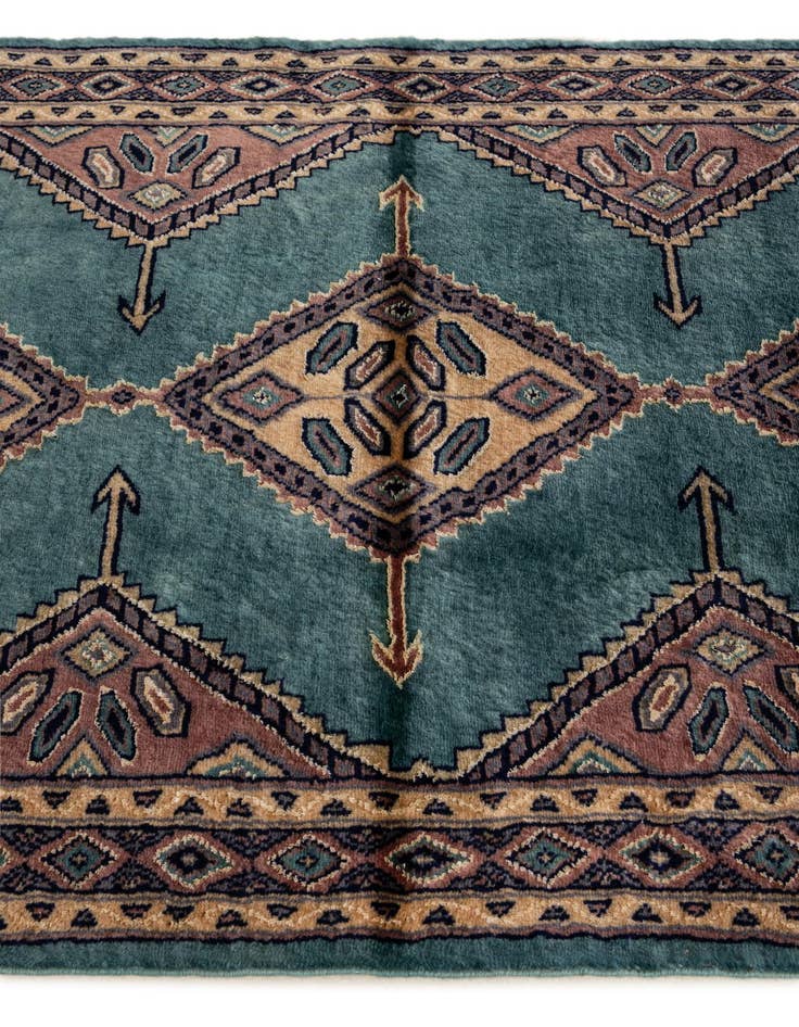Detail image of  3' 1 x 4' 11  Hand Knotted Bokhara Rug