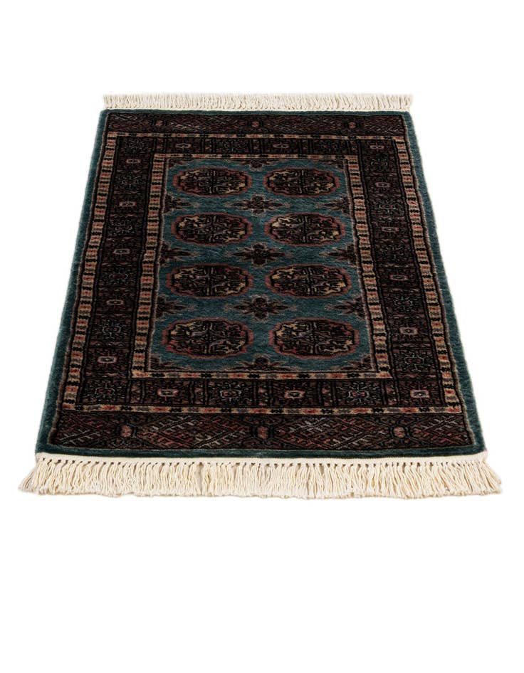 Detail image of  2' 1 x 3' 3  Hand Knotted Bokhara Wool Rug