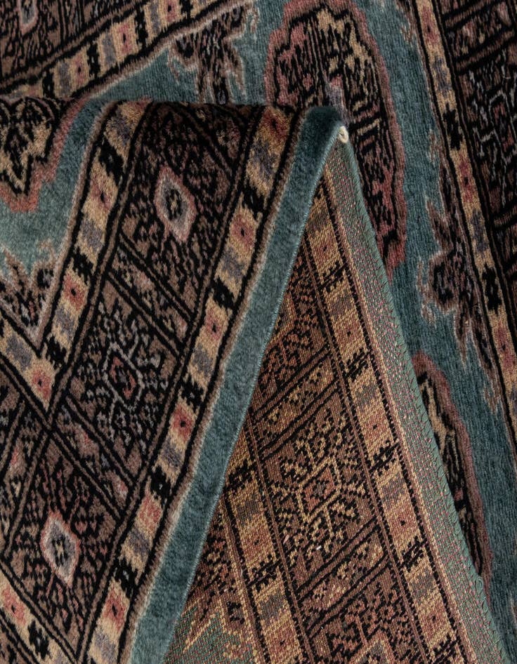 Detail image of  2' 1 x 3' 3  Hand Knotted Bokhara Wool Rug