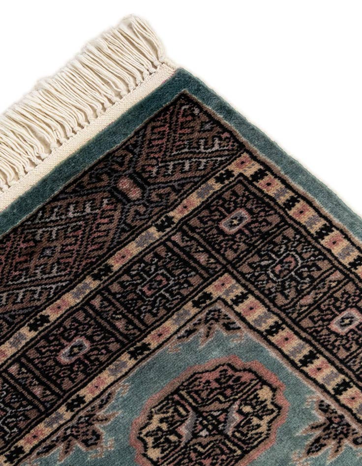 Detail image of  2' 1 x 3' 3  Hand Knotted Bokhara Wool Rug