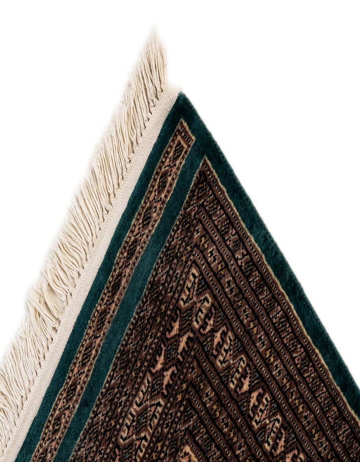 Detail image of  2' 9 x 4' 1  Hand Knotted Bokhara Oriental Wool Rug