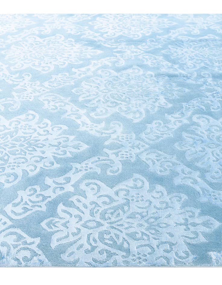 Detail image of  6' 8 x 10'  Hand Knotted Darya Wool Rug