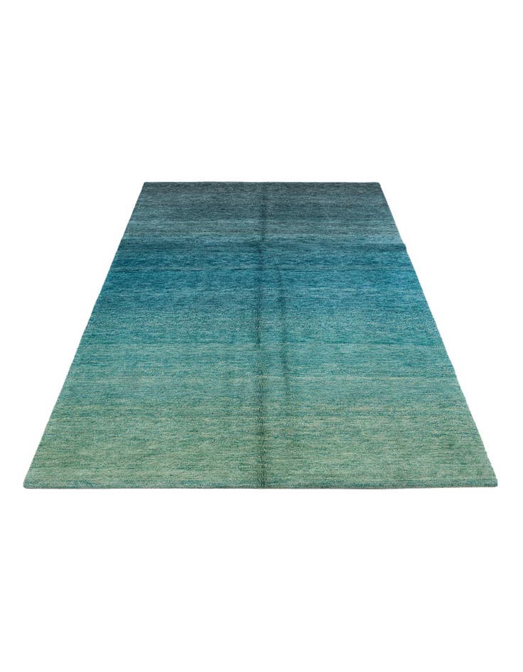 Detail image of  4' 8 x 6' 4  Hand Knotted Gabbeh Wool Rug