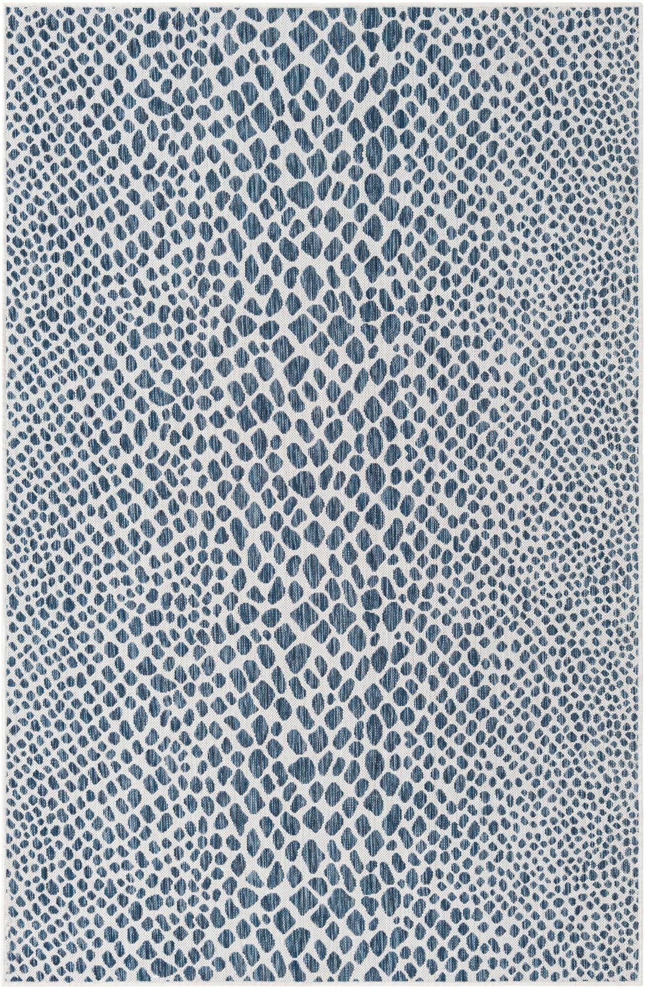  Custom Teal  Washable Jill Zarin Indoor / Outdoor Rug