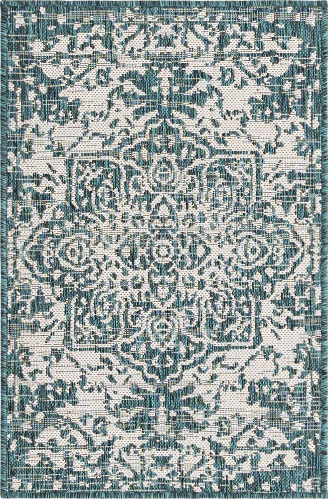  2' x 3'  Washable Jill Zarin Dubai Indoor / Outdoor Rug