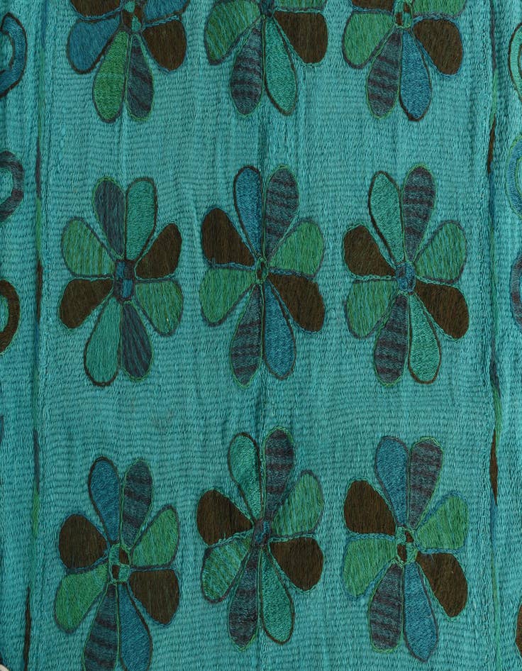 Detail image of  5' 5 x 6' 7  Hand Woven Kilim Suzani Wool Rug