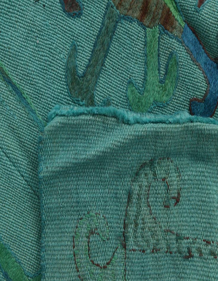 Detail image of  6' 8 x 9' 3  Hand Woven Kilim Suzani Wool Rug