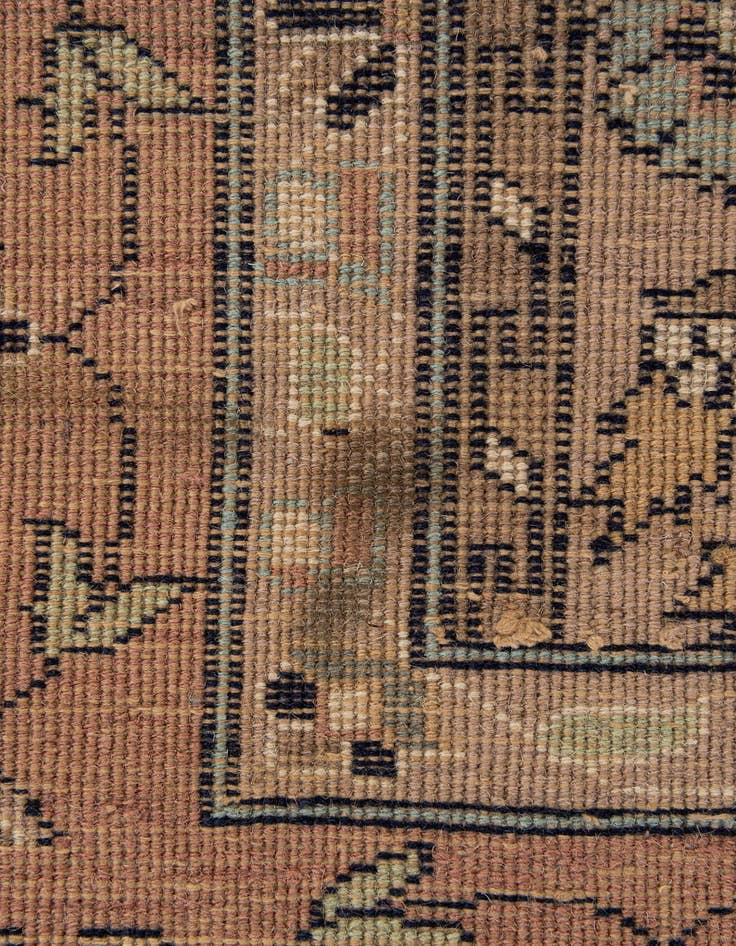 Detail image of  5' 3 x 8' 4  Hand Knotted Lahour Wool Rug