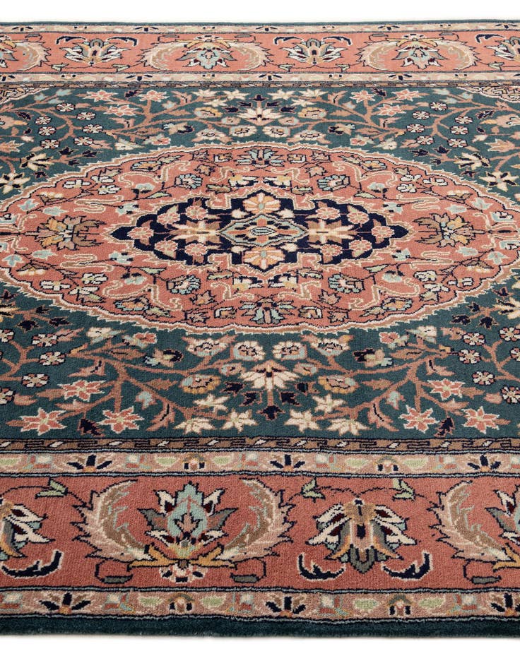 Detail image of  5' 3 x 8' 4  Hand Knotted Lahour Wool Rug