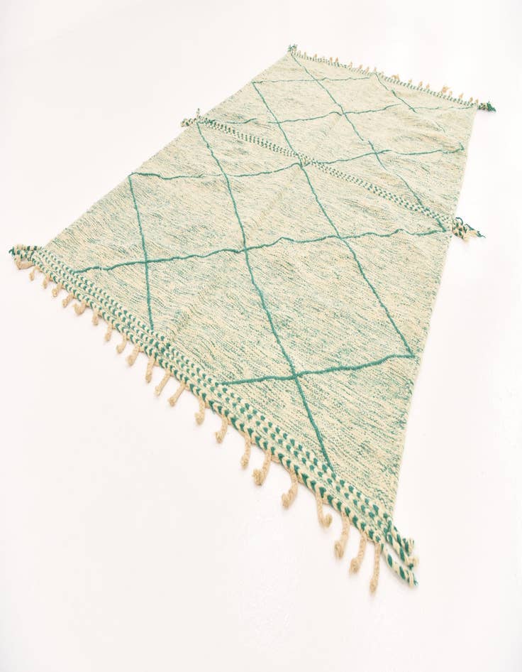 Detail image of  5' 9 x 8' 11  Hand Knotted Moroccan Wool Rug