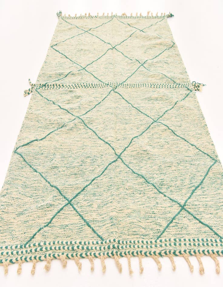 Detail image of  5' 9 x 8' 11  Hand Knotted Moroccan Wool Rug