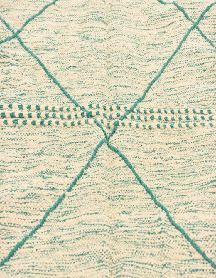 Detail image of  5' 9 x 8' 11  Hand Knotted Moroccan Wool Rug