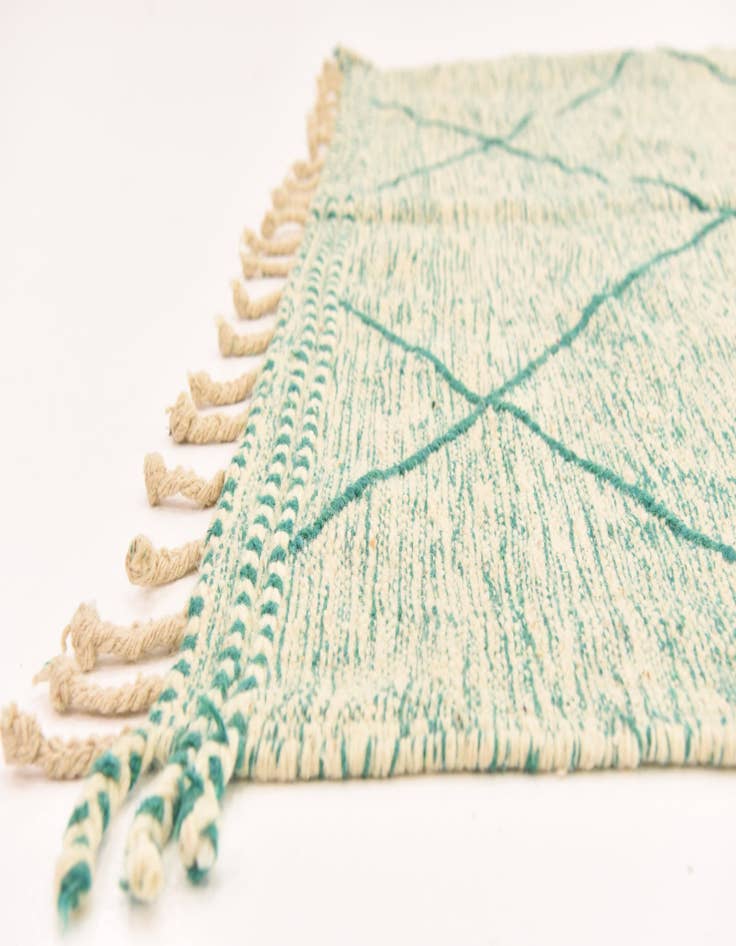 Detail image of  5' 9 x 8' 11  Hand Knotted Moroccan Wool Rug