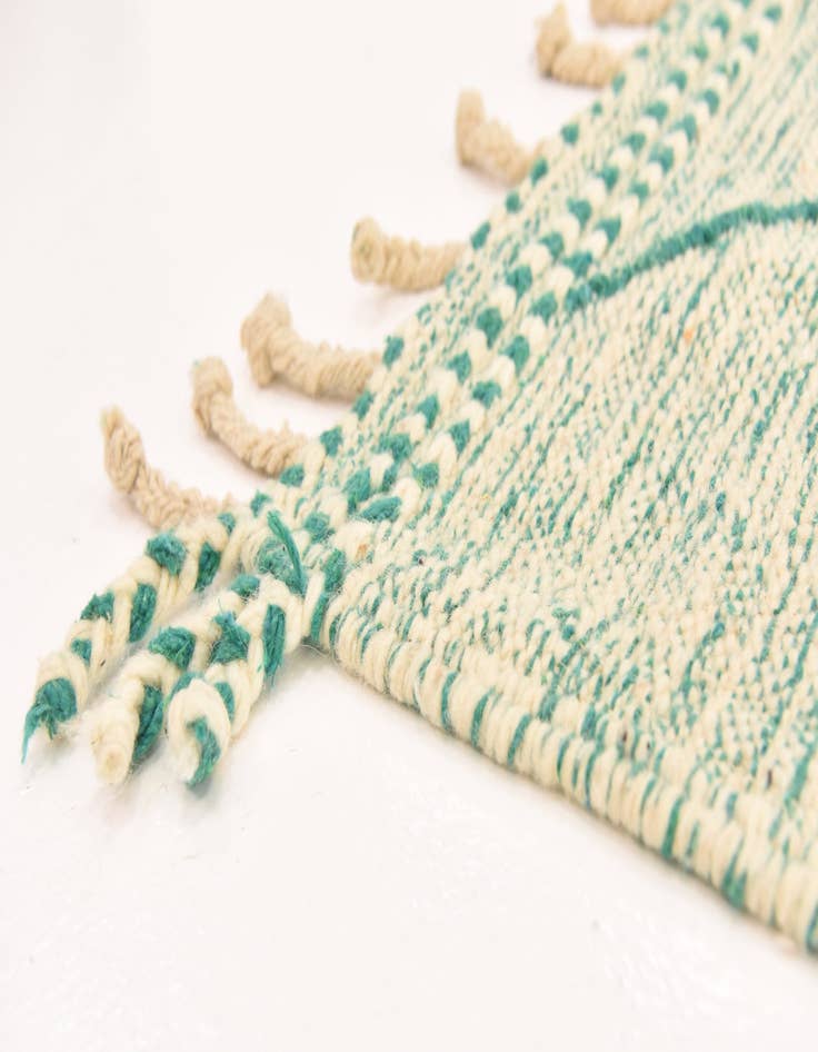 Detail image of  5' 9 x 8' 11  Hand Knotted Moroccan Wool Rug