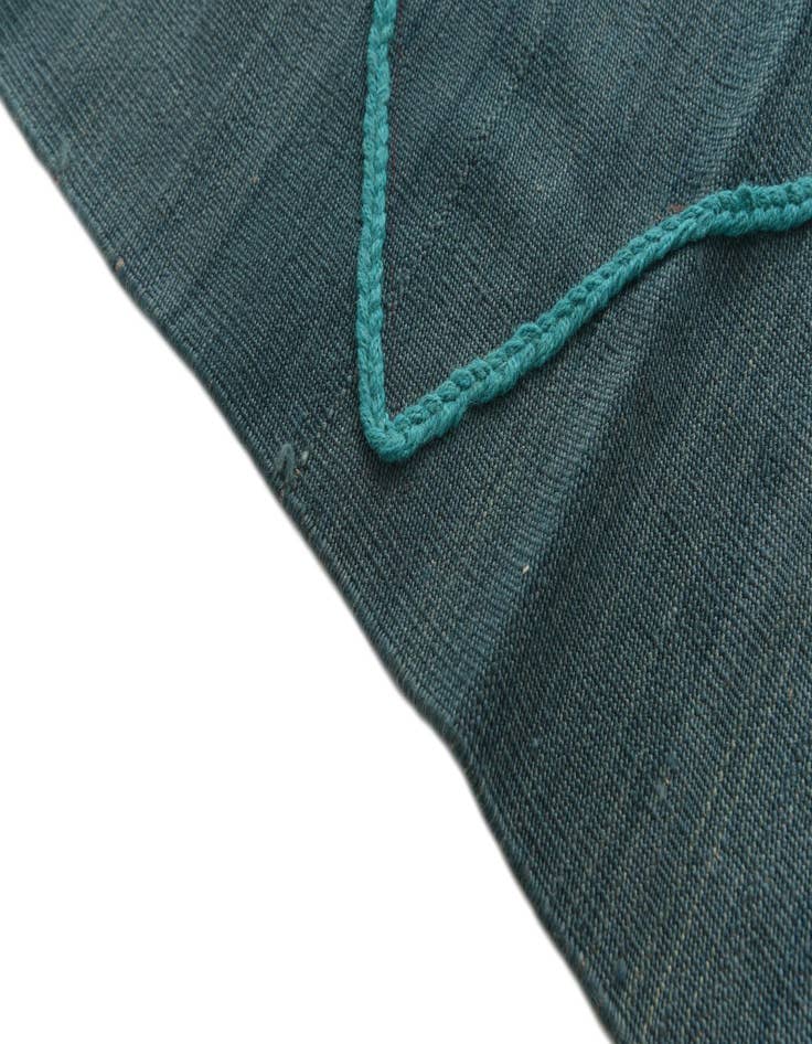 Detail image of  5' 8 x 7' 8  Hand Knotted Moroccan Wool Rug