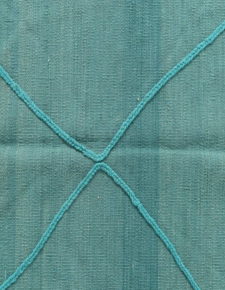 Detail image of  4' 3 x 5' 10  Hand Knotted Moroccan Wool Rug