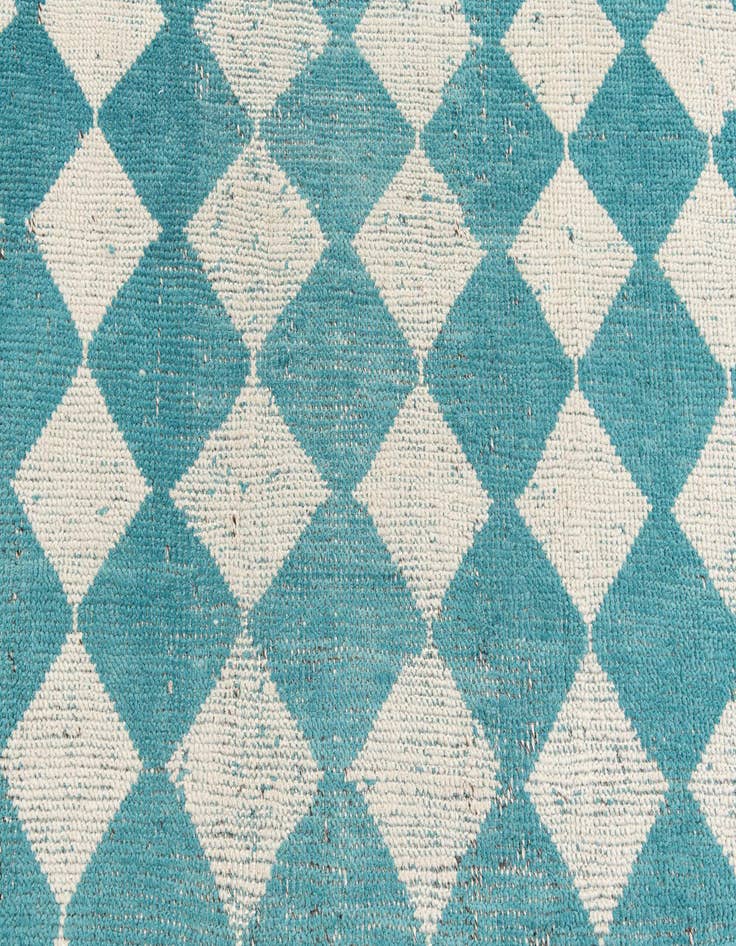 Detail image of  9' 1 x 12' 3  Hand Knotted Moroccan Wool Rug