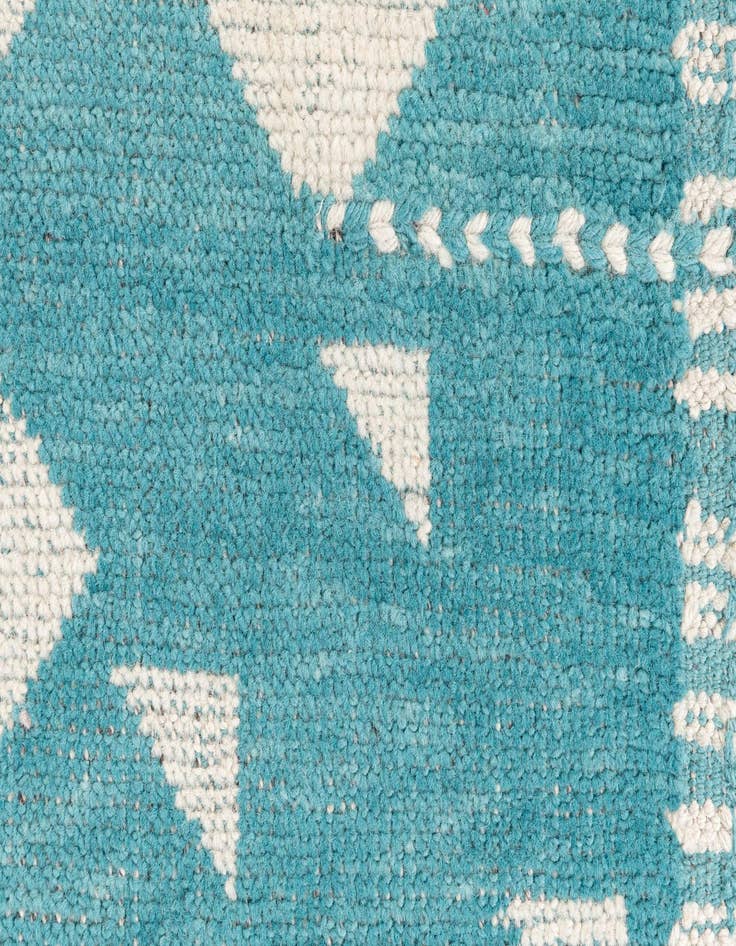 Detail image of  9' 1 x 12' 3  Hand Knotted Moroccan Wool Rug