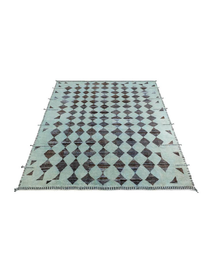 Detail image of  8' 3 x 10'  Hand Knotted Moroccan Wool Rug