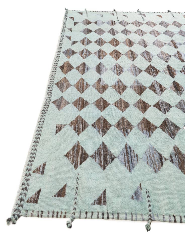 Detail image of  8' 3 x 10'  Hand Knotted Moroccan Wool Rug