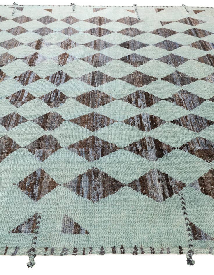 Detail image of  8' 3 x 10'  Hand Knotted Moroccan Wool Rug