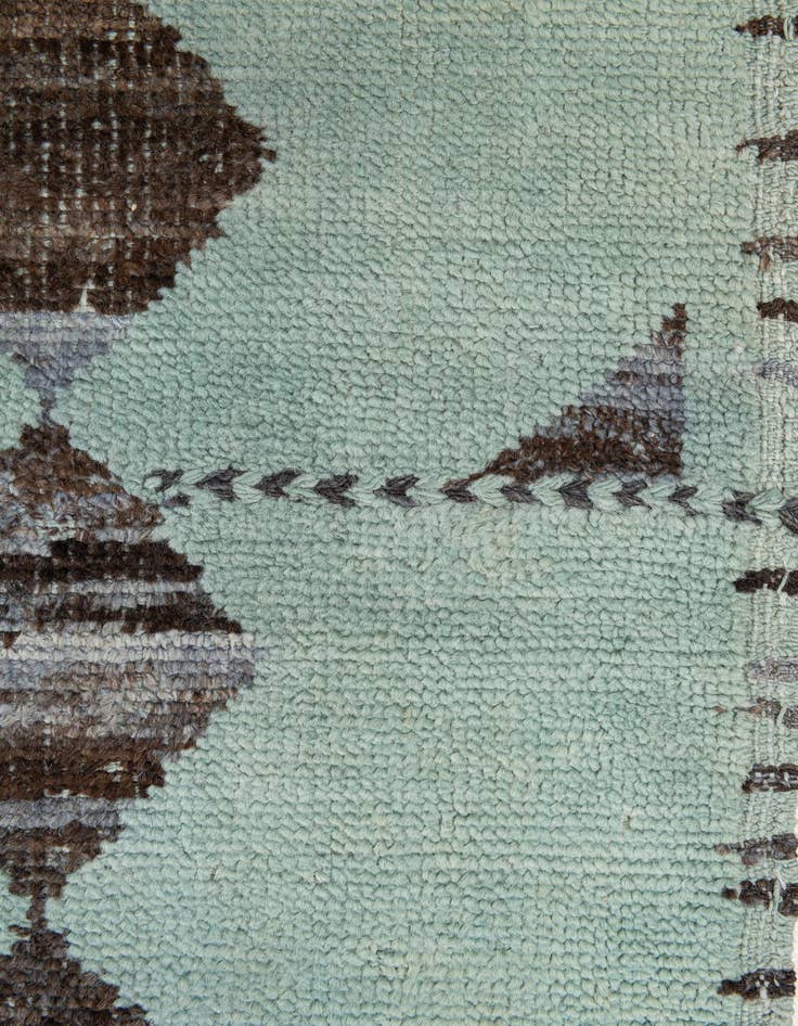 Detail image of  8' 3 x 10'  Hand Knotted Moroccan Wool Rug
