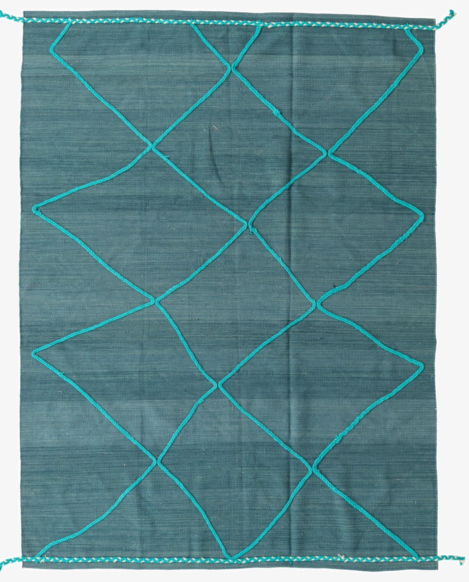  5' 8 x 7' 8  Hand Knotted Moroccan Wool Rug