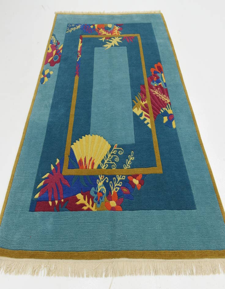 Detail image of 5' 6 x 7' 6 Hand Knotted Nepal Wool Rug